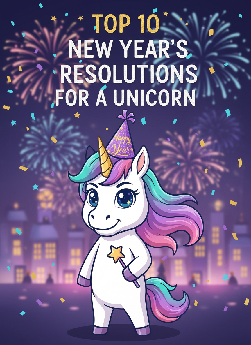 Top 10 New Years Resolutions for a Unicorn