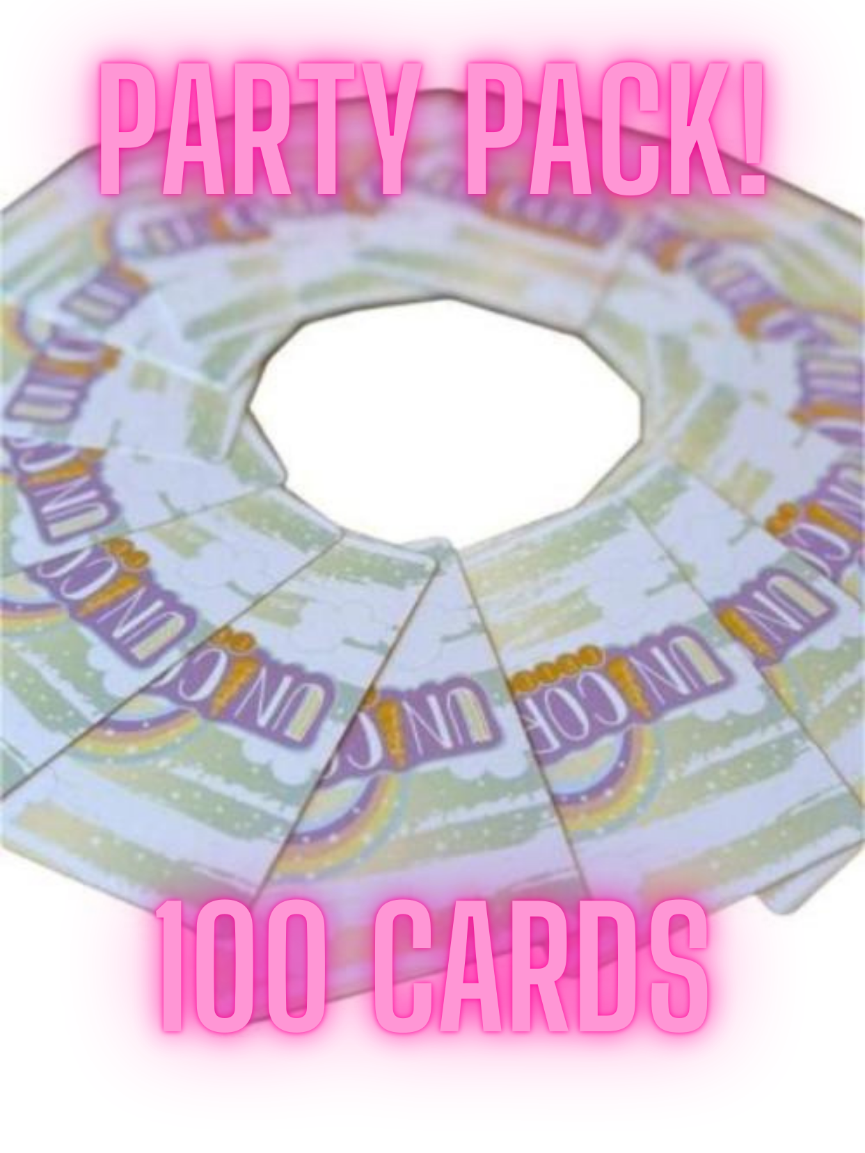 Unicorn Party Pack- 10 Individual Packs of Cards, Perfect for Unicorn Birthdays