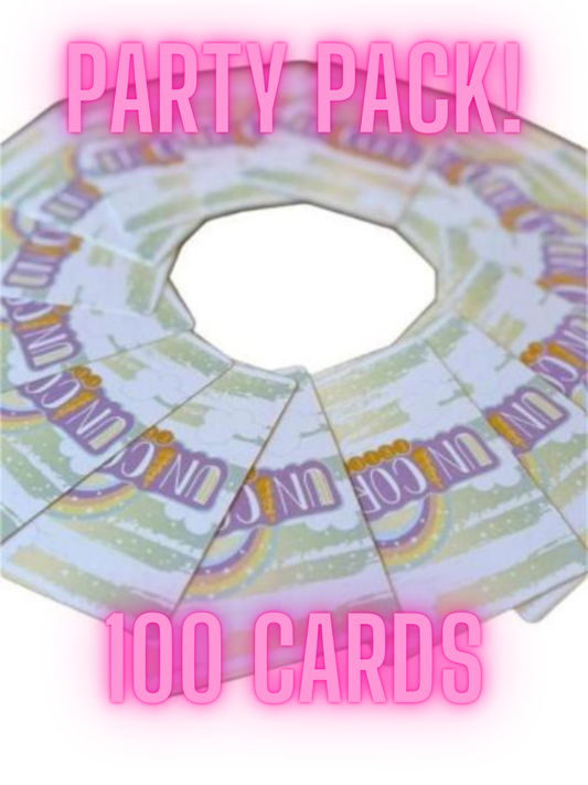 Unicorn Party Pack- 10 Individual Packs of Cards, Perfect for Unicorn Birthdays