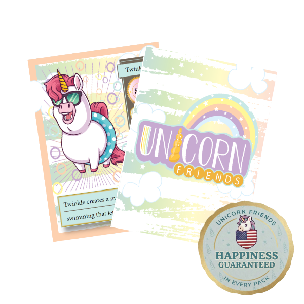 Unicorn Friends Party Pack- 10 Individual Packs of Cards