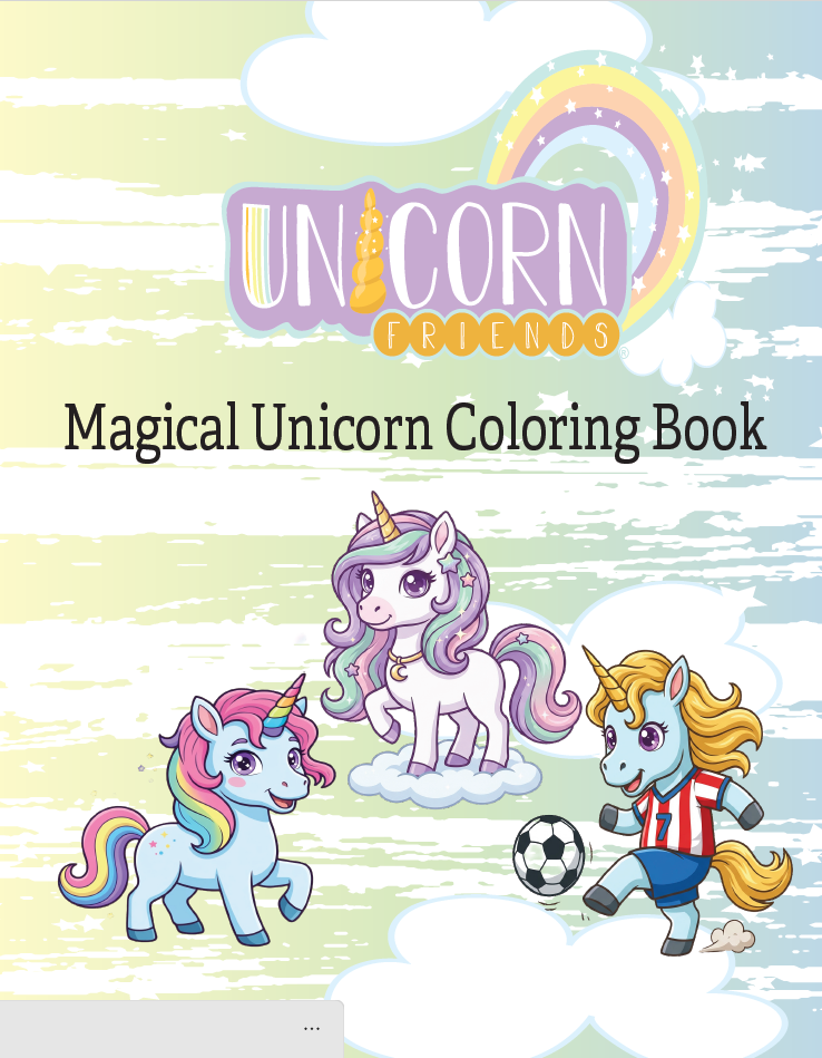 Unicorn Friends Magical Coloring Book