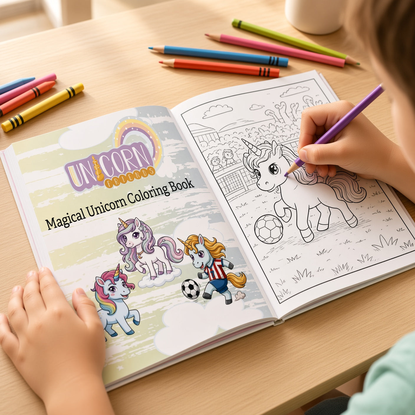Unicorn Friends Magical Coloring Book