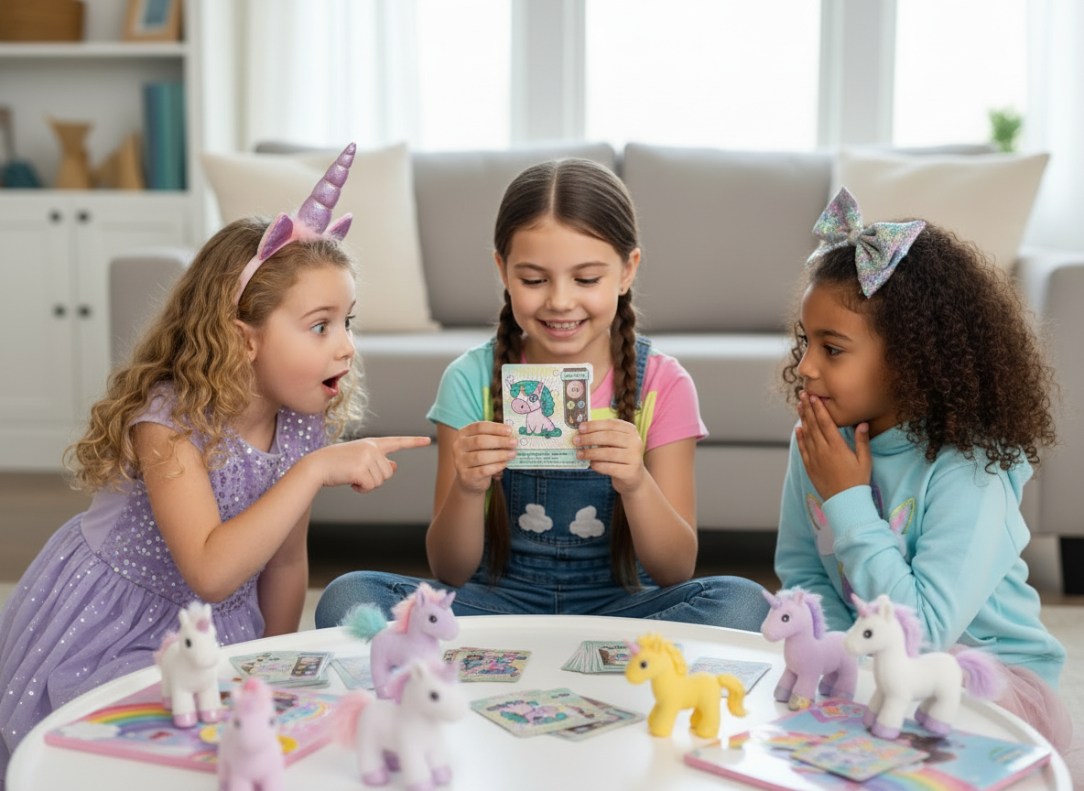 Unicorn Friends Party Pack- 10 Individual Packs of Cards