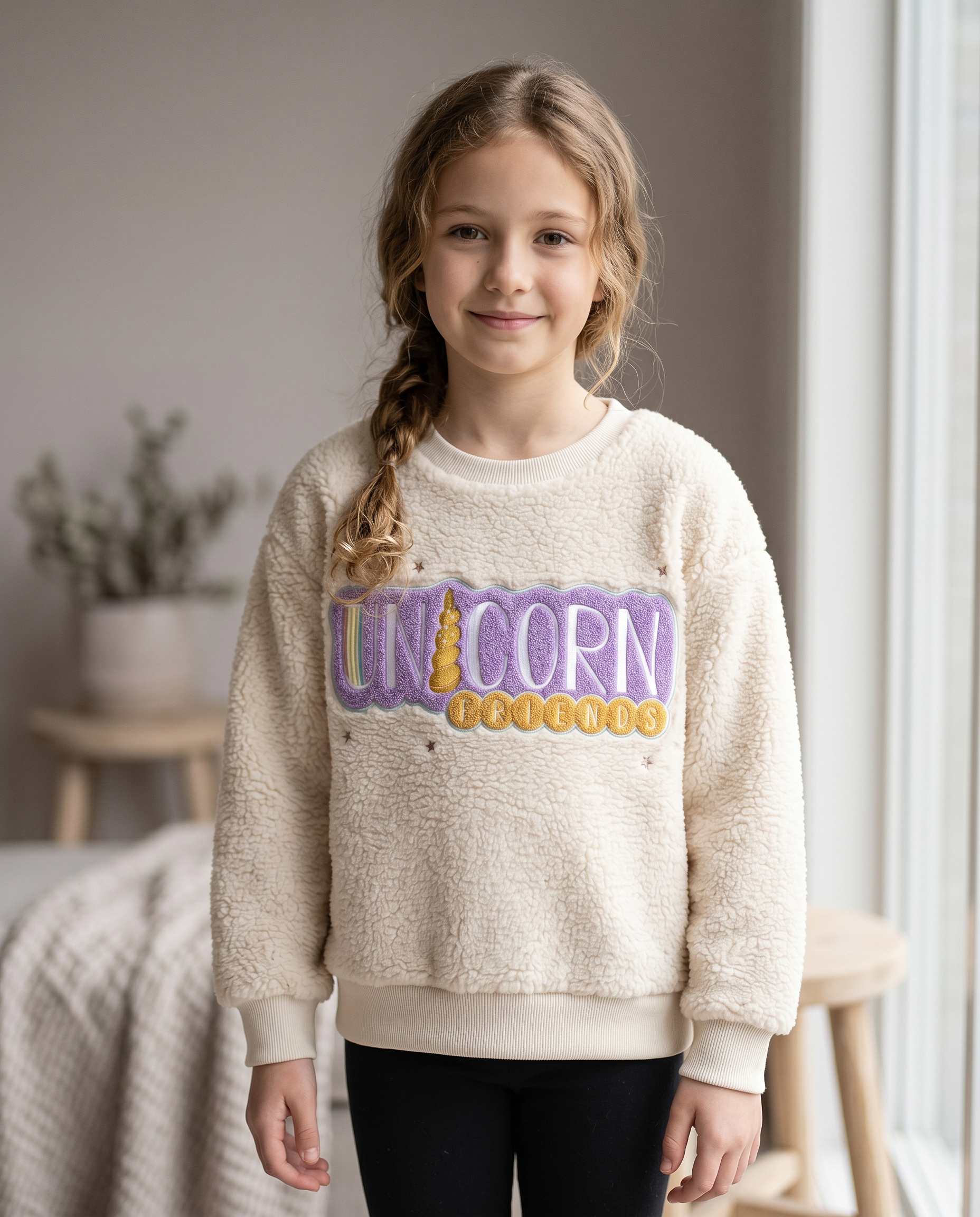 Unicorn Friends Plush Sweatshirt