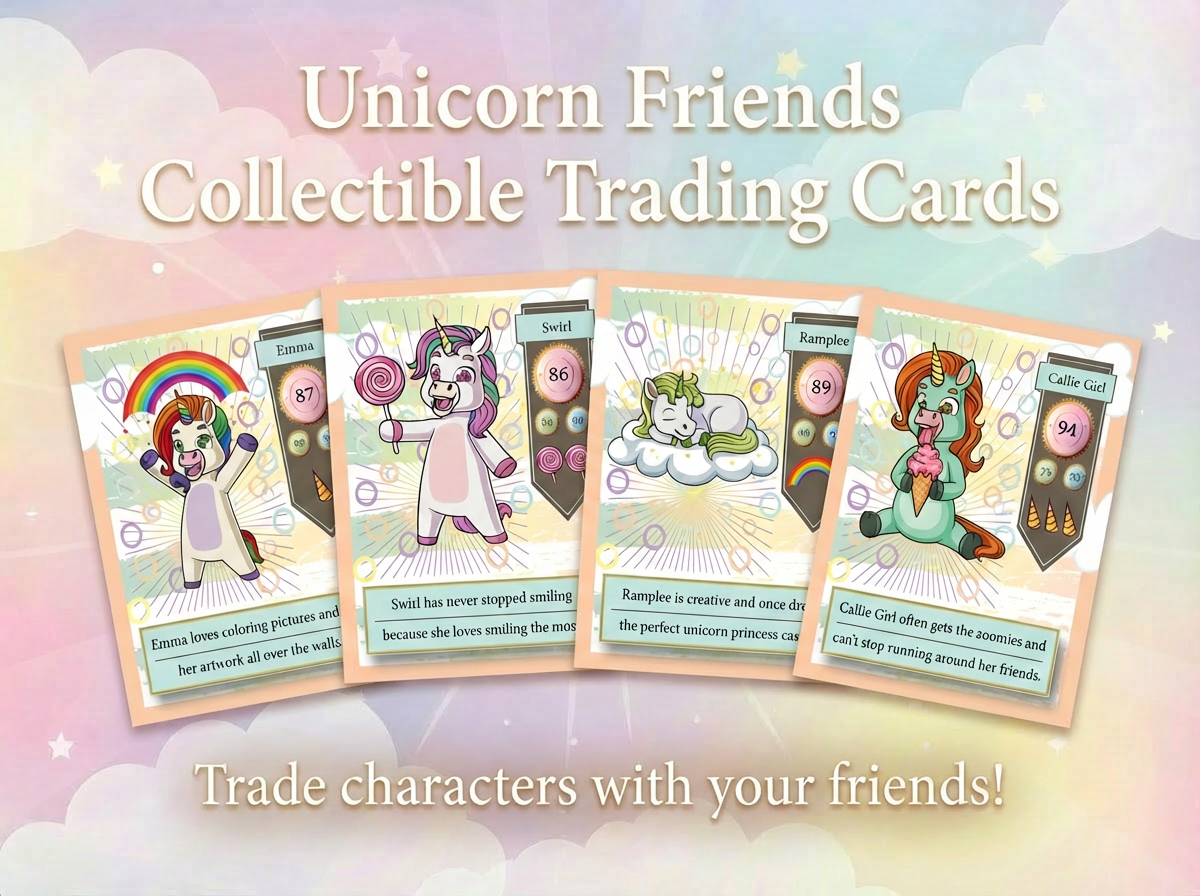 Unicorn Friends 15 Card Trading Pack