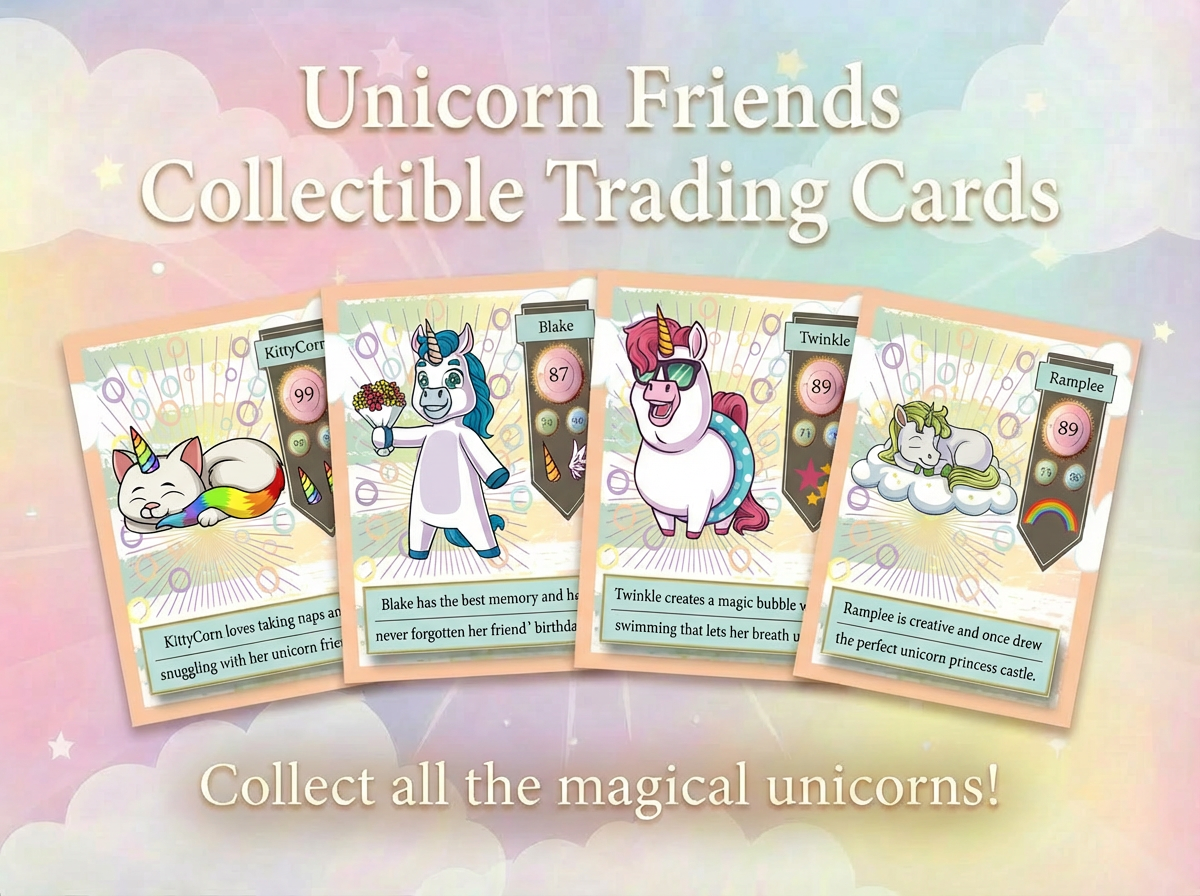 Unicorn Friends MISPRINT 15 Card Pack
